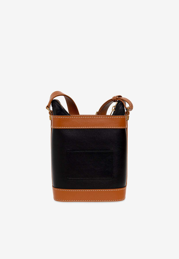 Saint Laurent Aphile Leather Bucket Bag Black 711102 1MS4W-1057