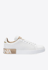 Dolce & Gabbana Portofino Leather Low-Top Sneakers White CK1544 AX615-8L315