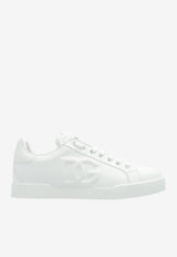 Dolce & Gabbana Portofino Leather Low-Top Sneakers White CK1545 AG084-80001