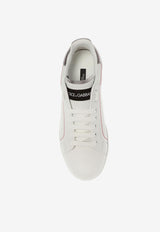 Dolce & Gabbana Portofino Leather Low-Top Sneakers White CK1587 AH527-8B441