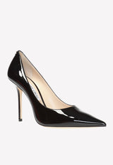 Jimmy Choo Love 100 Patent Leather Pumps Black LOVE 100 PWJ-BLACK