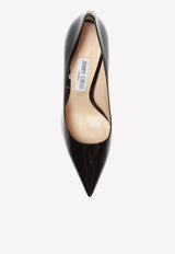 Jimmy Choo Love 100 Patent Leather Pumps Black LOVE 100 PWJ-BLACK