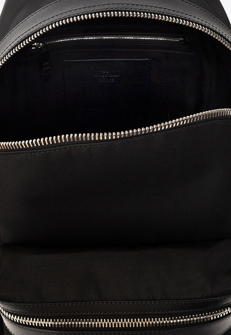 Moschino Logo Print Nylon Backpack Black 231Z1 A7606 8201-2555