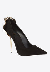 Le Silla Petalo 100 Embellished Pumps Black 3110M100G3 PPVEL-212