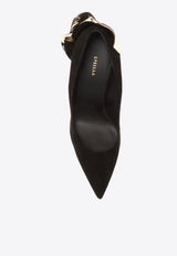 Le Silla Petalo 100 Embellished Pumps Black 3110M100G3 PPVEL-212