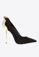 Le Silla Petalo 100 Embellished Pumps Black 3110M100G3 PPVEL-212