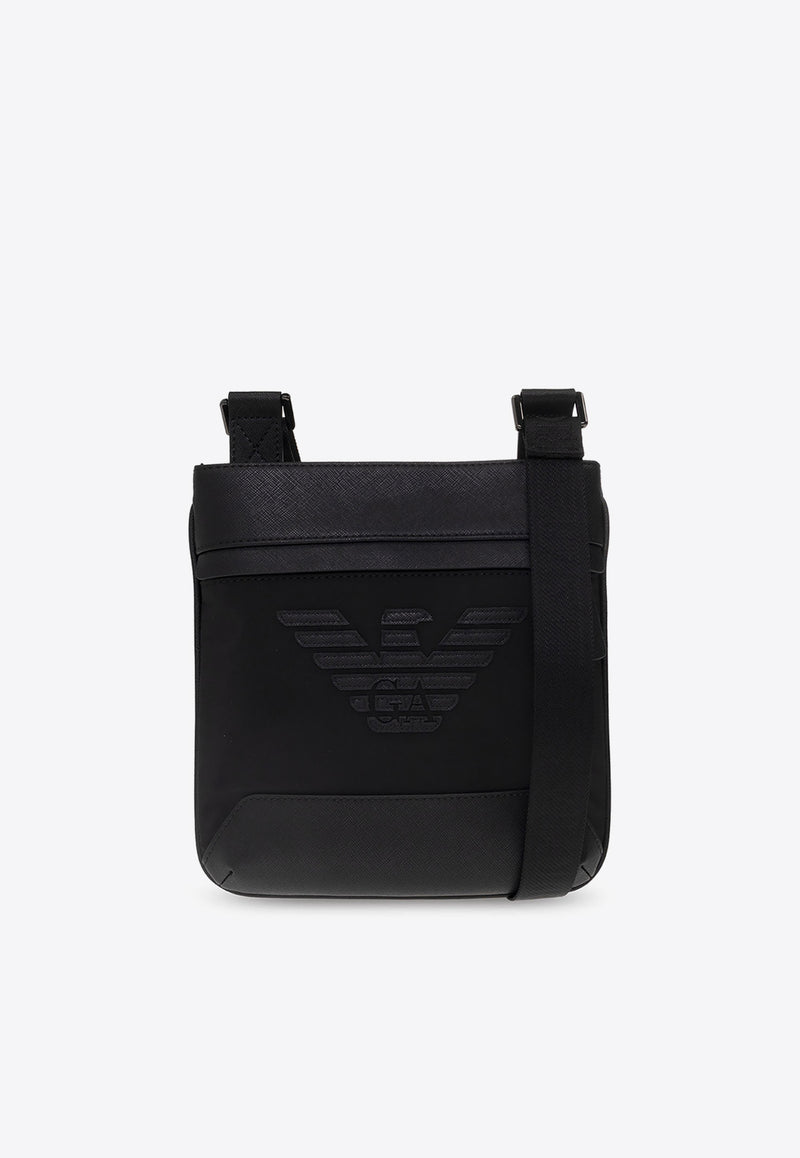 Emporio Armani Sustainable Logoed Messenger Bag Black Y4M185 Y216J-81073