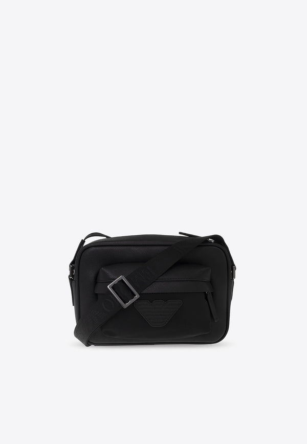 Emporio Armani Sustainable Logoed Messenger Bag Black Y4M360 Y216J-81073