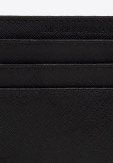 Emporio Armani Logo Plaque Leather Cardholder Black Y4R173 Y138E-81072