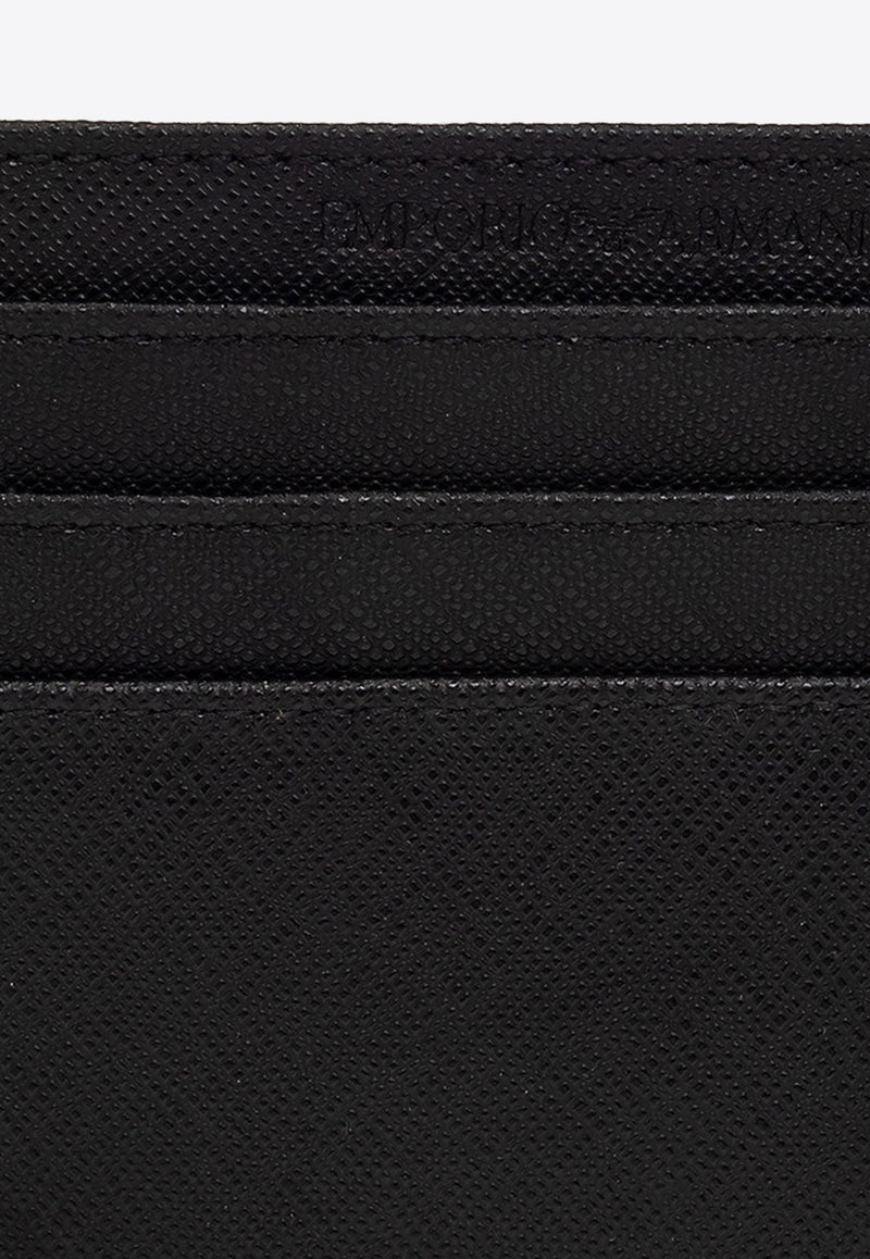 Emporio Armani Logo Plaque Leather Cardholder Black Y4R173 Y138E-81072