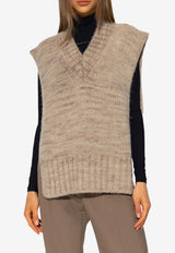 Maison Margiela Botanical Dye Knit Oversized Vest Beige SI0TH0001 S17802-119M