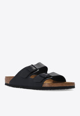 Birkenstock Arizona Double-Strap Leather Slides Black 51191 0-BLACK