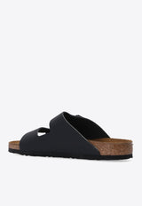 Birkenstock Arizona Double-Strap Leather Slides Black 51191 0-BLACK