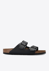 Birkenstock Arizona Double-Strap Leather Slides Black 51191 0-BLACK