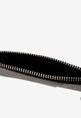 محفظة بطاقات من الجلد بشعار الدرزات الأربع