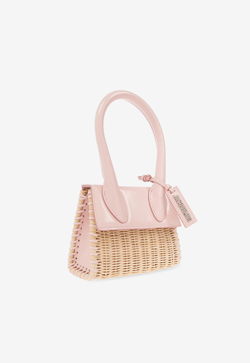 Jacquemus Le Chiquito Moyen Osier Top Handle Bag 4202290000 Pink