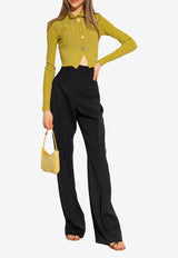Jacquemus Tailored Pants with Pressed-Crease Black 6204691800