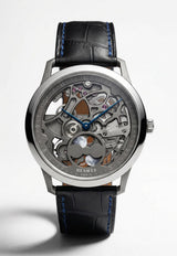Slim d'Hermes Squelette Lune Graphite Matte Alligator Strap - 39.5 mm