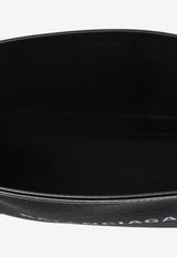 حقيبة كتف كاباس صغيرة من القماش والجلد