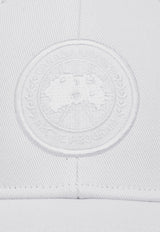 Canada Goose Logo Patch Baseball Cap White 5481U 0-WHITE