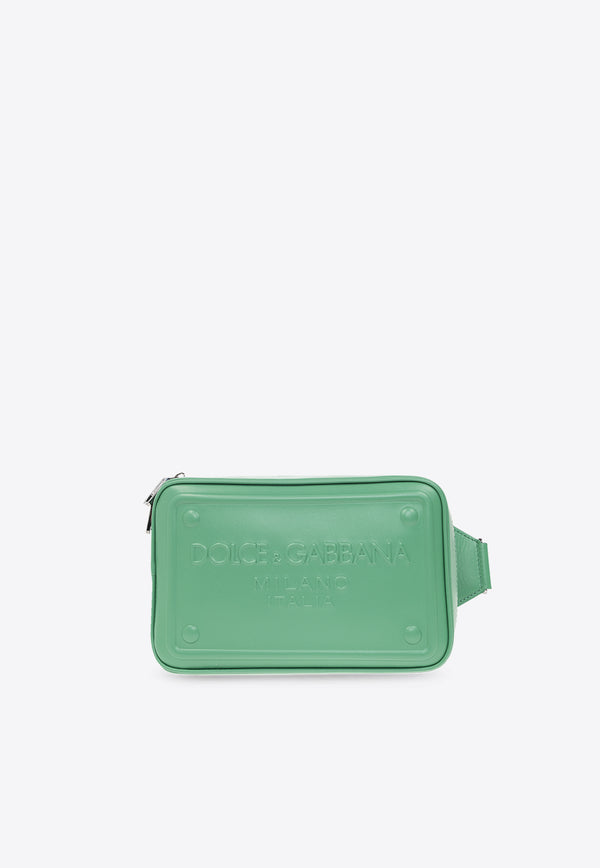 Dolce & Gabbana Logo Embossed Leather Belt Bag BM2264 AG218-80535