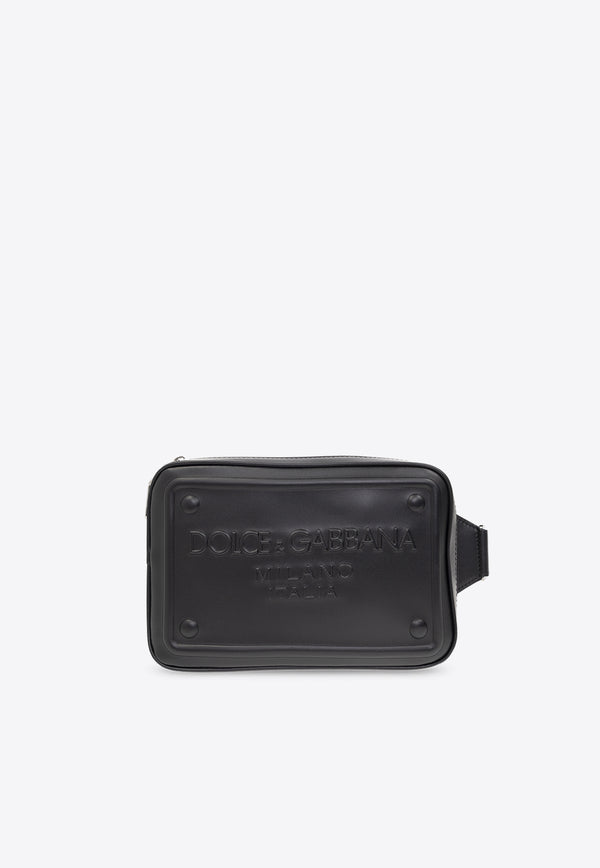 Dolce & Gabbana Logo Embossed Leather Belt Bag BM2264 AG218-80999