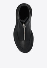 Alexander McQueen Tread Slick Leather Platform Boots Black 766901 WHZ6U-1000
