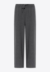 Jil Sander Wide-Leg Cashmere Drawstring Pants Grey J40KA0017 J13204-030