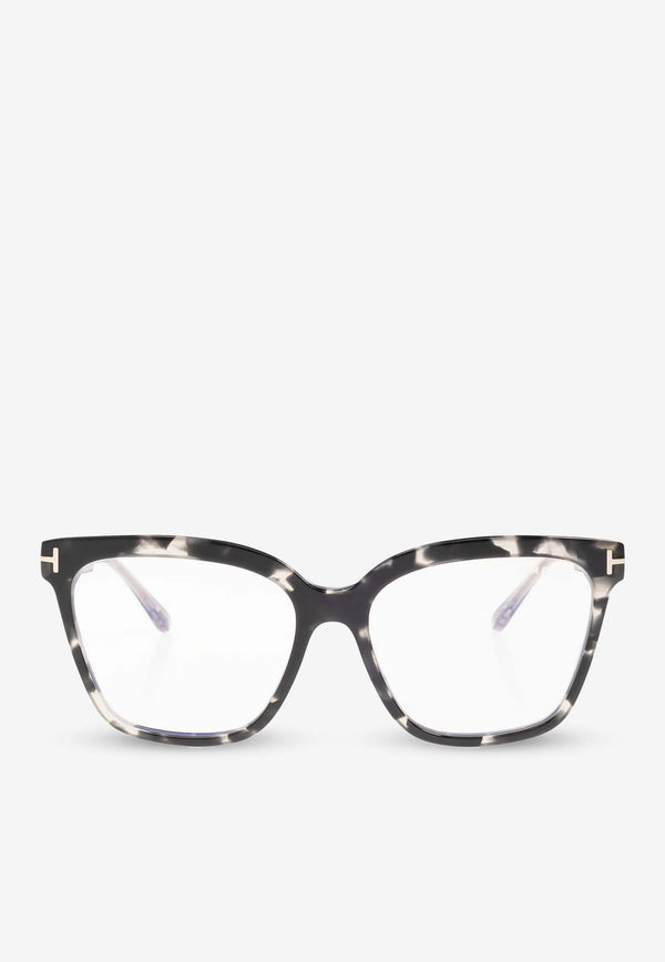 Tom Ford Square-Shaped Optical Eyeglasses Transparent FT5892-B 0-56005