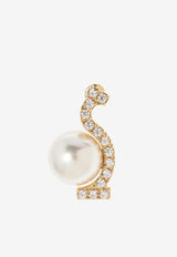 Ferragamo Crystal Gancini Pearl Drop Earrings Gold 760800 EAR ESSE STR 780371 ORO GIOVE/STR WHITE