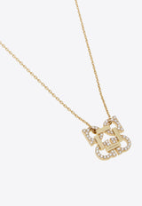 Ferragamo Four Gancini Crystal Pendant Necklace Gold 760867 NKL 4GANCRY 785169 ORO/CRYSTAL