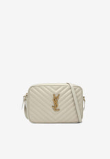 Saint Laurent Lou Quilted Leather Camera Bag Cream 761554DV707/Q_YSL-9207