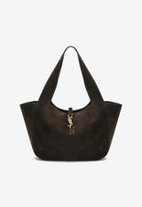 Saint Laurent Le 5 À 7 Bea Suede Tote Bag Brown 763435008IW/R_YSL-3645
