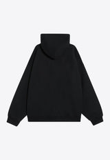 Balenciaga Nano BB Logo Hooded Sweatshirt Black 767877TSVO3/R_BALEN-1083