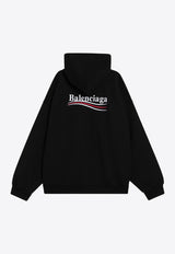 Balenciaga Political Campaign Hooded Sweatshirt Black 767877UTKVI9/R_BALEN-1070