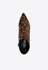 Prada 60 Leopard Print Ankle Boots Brown 1T065FF055XRY_F0G3
