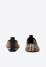 Burberry Vintage Check Leather Ballet Flats Brown 8070760_A9011