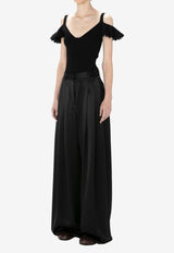 JW Anderson Wide-Leg Pleated Pants TR0316PG1420_999 Black