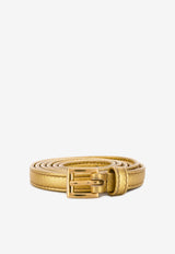 Prada Metallic Nappa Leather Belt Gold 1C4188088033