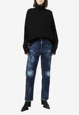 Dsquared2 Worn-Out Straight-Leg Jeans Blue S75LB0799S30664_470