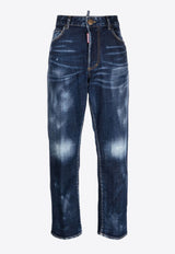 Dsquared2 Worn-Out Straight-Leg Jeans Blue S75LB0799S30664_470