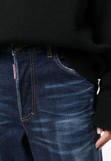 Dsquared2 Worn-Out Straight-Leg Jeans Blue S75LB0799S30664_470