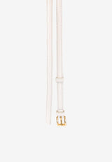 Prada Calf Leather Belt White 1C4067053F0009