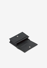 Prada Triangle Logo Saffiano Leather Cardholder Black 2MC122QHH_F0002