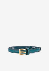 Prada Grained Leather Belt Blue 1C4067053F0077
