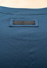 Prada Basic Crewneck T-shirt Blue UJM564S092710F0D57
