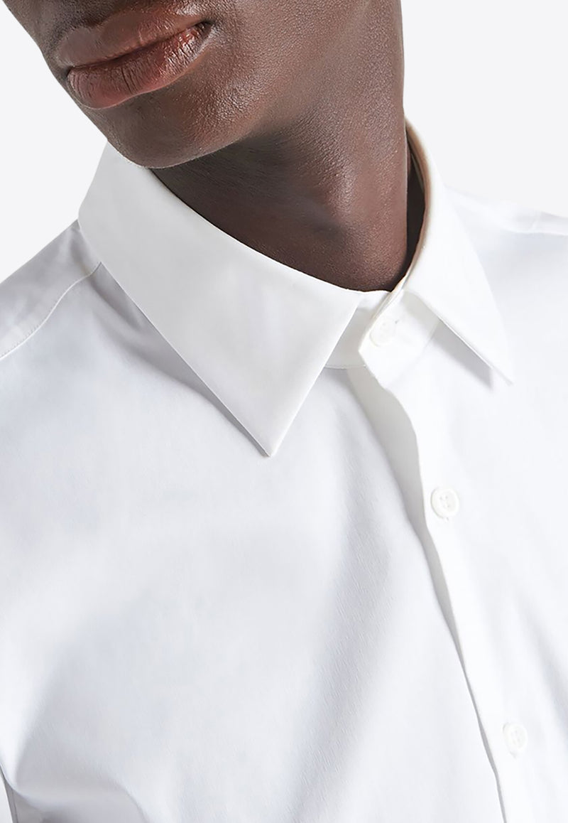 Prada Long-Sleeved Buttoned Shirt White UCM60810HT_F0009