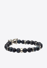 Salvatore Ferragamo Elasticated Bracelet with Metal Gancini Multicolor 770150 BR BEADS 717502 BEADSOCCHIODIFALCO