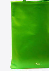 La Rose Leather Tote Bag Green 50121_15