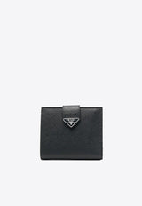 Prada Triangle Logo Bi-Fold Leather Wallet 2MO0042DYG_F0002